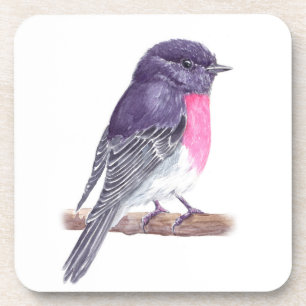 Rose robin coaster