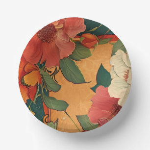 🌹 Rose Romance: Art Nouveau Splendour Paper Plate