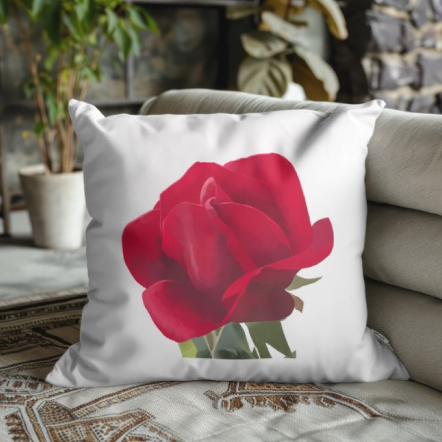  Rose rouge - Red rose  Cushion (Creator Uploaded)