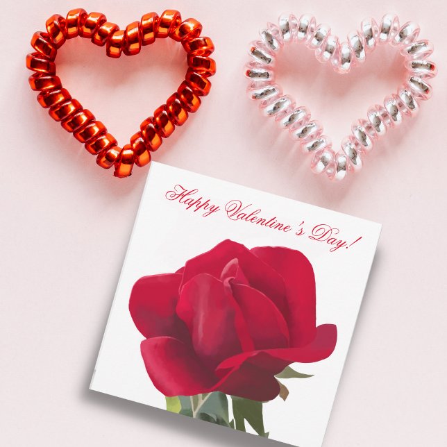 Rose rouge - Red rose  Holiday Card (Creator Uploaded)