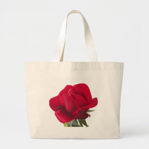 Rose rouge - Red rose Large Tote Bag
