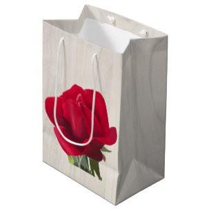 Rose rouge - Red rose Medium Gift Bag
