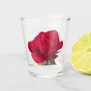 Rose rouge - Red rose Shot Glass
