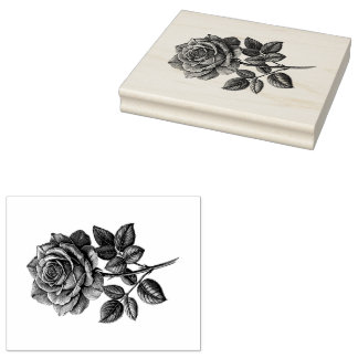Rose Rubber Stamp