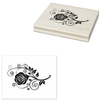 Rose Rubber Stamp
