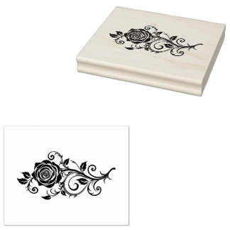 Rose Rubber Stamp