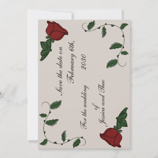 Rose save the date