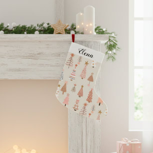 Rose Scandinavian Christmas Pans Small Christmas Stocking
