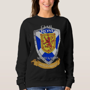 Rose Scottish Family Clan Scotland Shield Sweatshirt