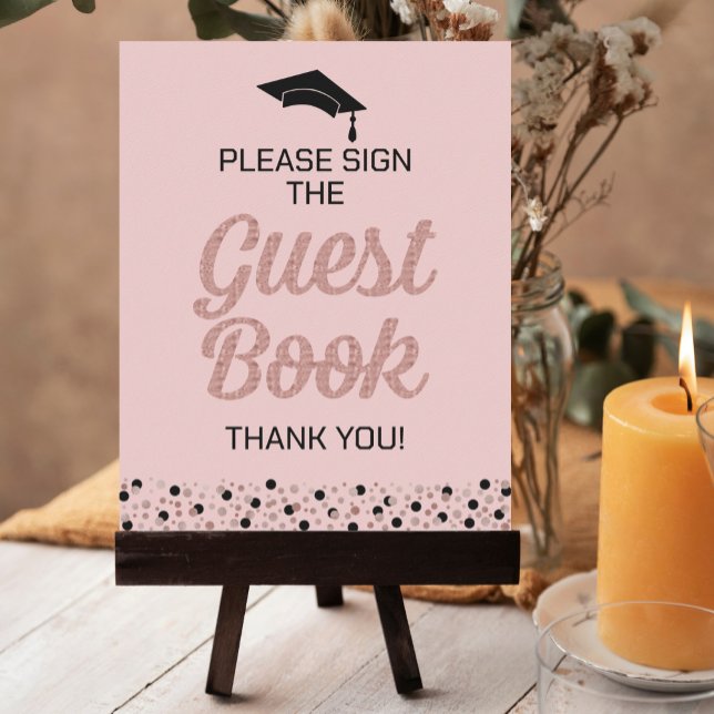 Rose Script Please Sign The Guest Book Grad Sign (Creator Uploaded)