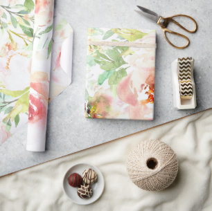 Rose Shabby Chic Wrapping Paper – Vintage Floral 