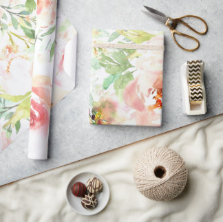 Rose Shabby Chic Wrapping Paper – Vintage Floral