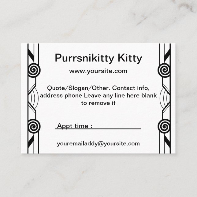 Rose Shadow Fairy Business Card (Front)