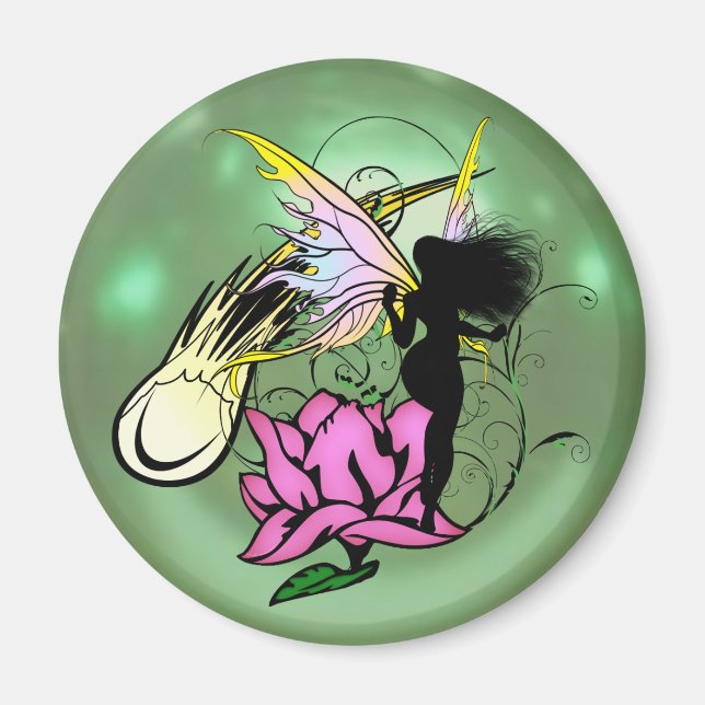 Rose Shadow Fairy Magnet (Front)