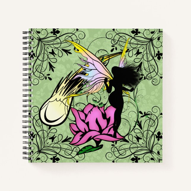 Rose Shadow Fairy Notebook (Front)