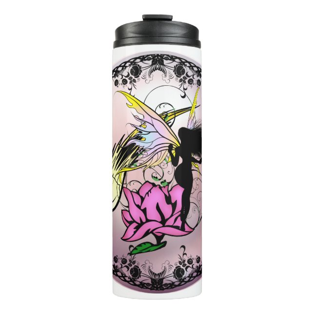 Rose Shadow Fairy Thermal Tumbler (Front)