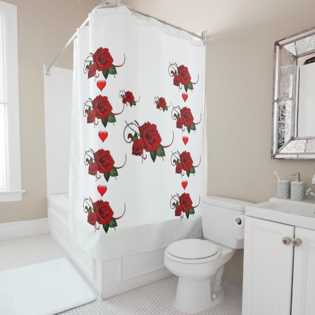Rose Shower curtain (In Situ)