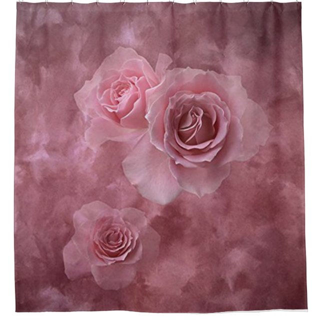 Rose Shower Curtain (Front)