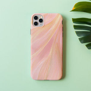 Rosé Silk – Luxury Blush Pink & Gold Marble  iPhone 16 Case