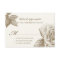 Rose Sketch Reply Card in Sepia