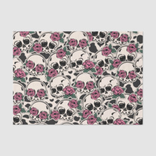 Rose Skull Pattern Tissue Paper