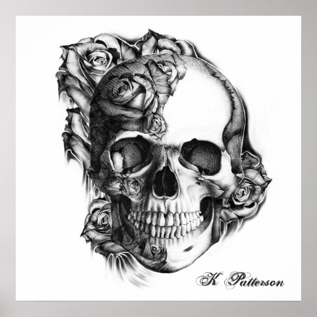 rose skull poster (Front)