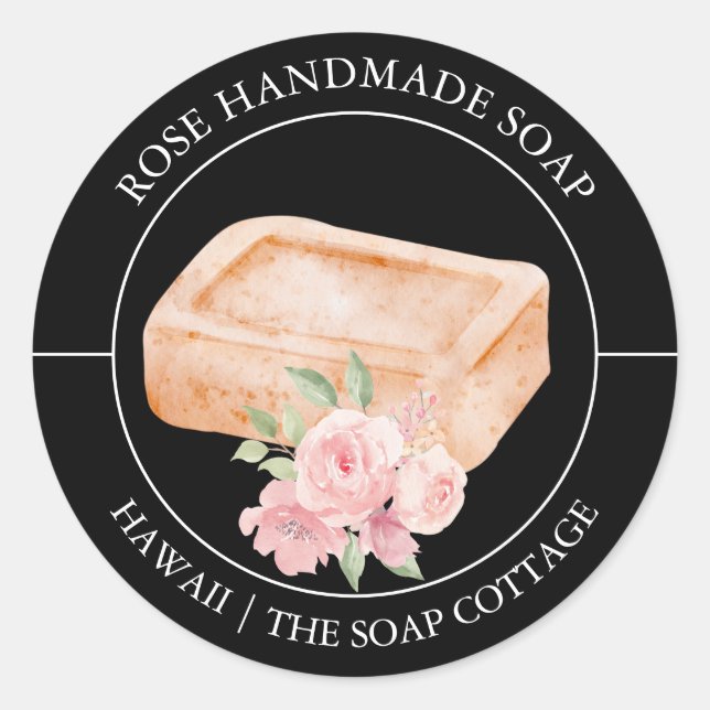 Rose Soap label (Front)