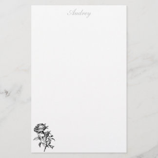 Rose Stationery - Personalised
