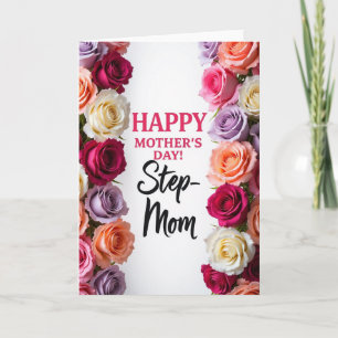 Rose Stepmom Mothers Day Card