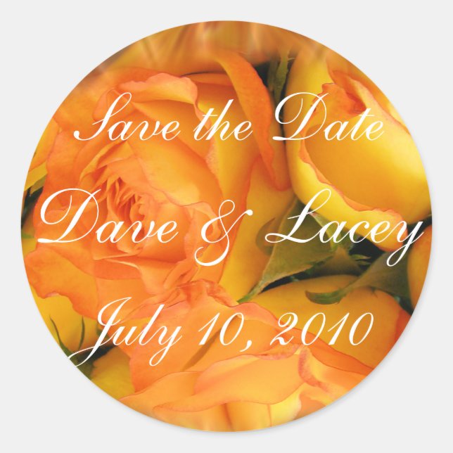 Rose Sticker-customise for your use Classic Round Sticker (Front)