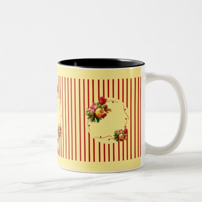 Rose Stripe Mug (Right)