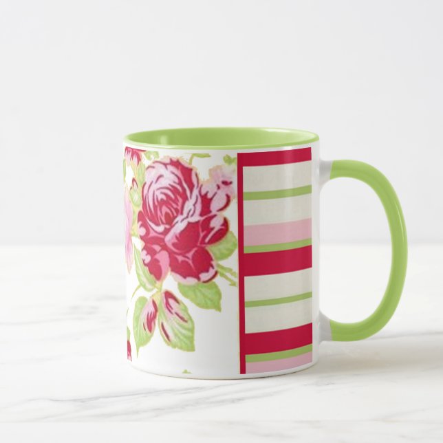 Rose Stripe Mug (Right)