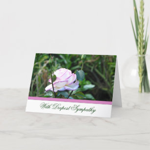 Rose Sympathy Greeting Card