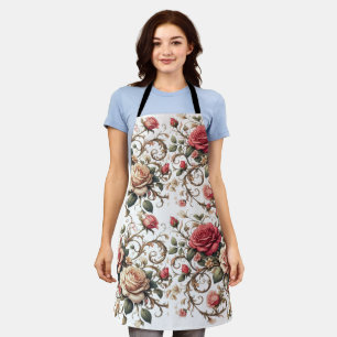 Rose Symphony Apron
