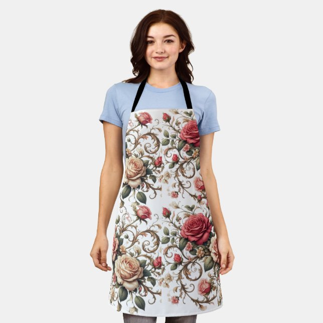 Rose Symphony Apron (Worn)