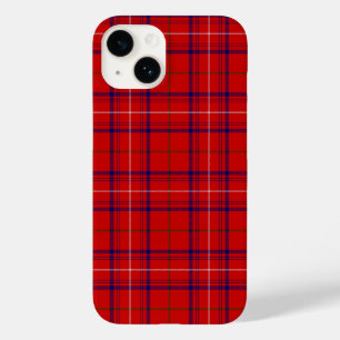Rose tartan red blue plaid Case-Mate iPhone 14 case