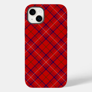 Rose tartan red blue plaid Case-Mate iPhone 14 plus case