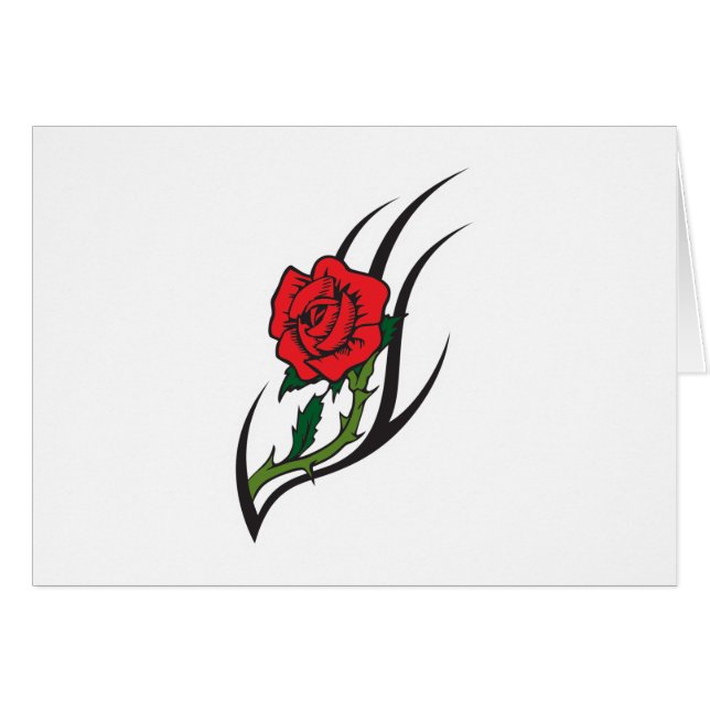 Rose Tattoo Design (Front Horizontal)