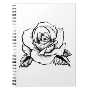 rose tattoo notebook