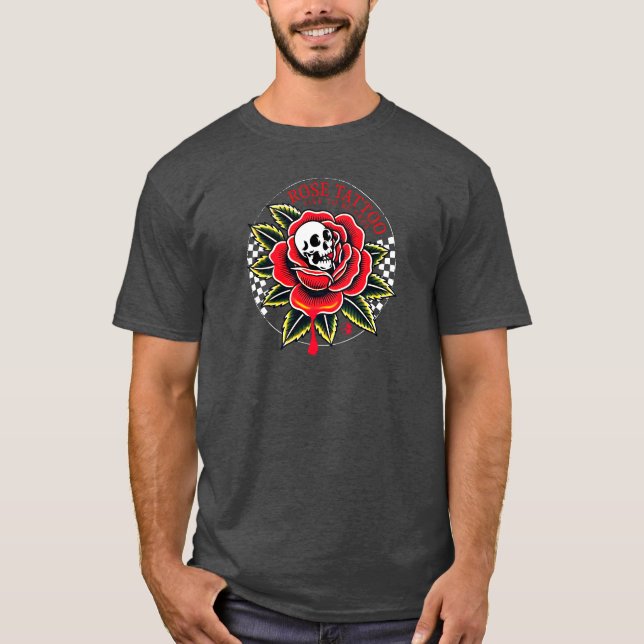 Rose Tattoo Vintage logo T-Shirt (Front)