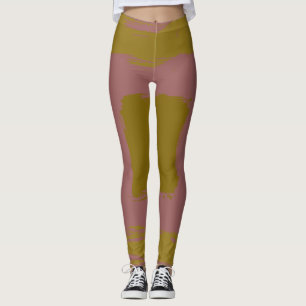 Rose Taupe Gold Sports Leggings