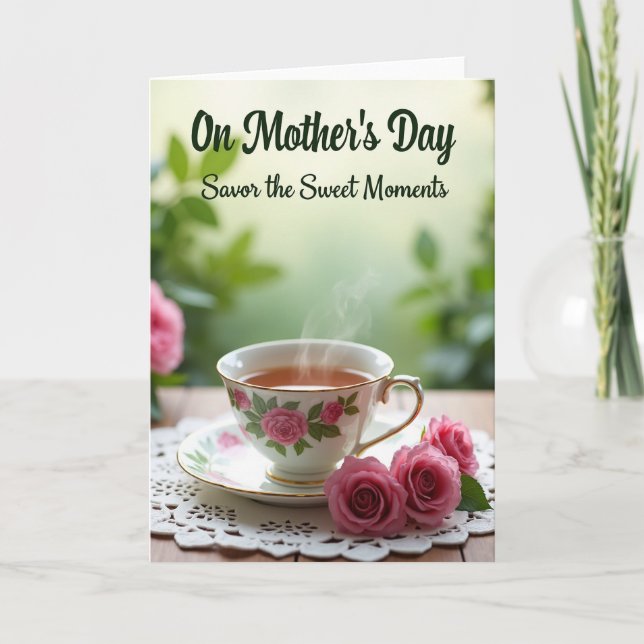 Rose Tea Mothers Day Card (Front)