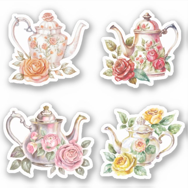 Rose Teapots (Front)