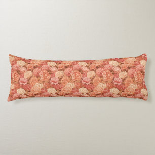 Rose Texture Floor Décor Artistic Memory Foam Body Cushion