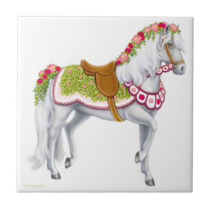 Rose the Parade Horse Tile