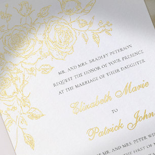 Rose Theme Forever White Formal Classic Wedding