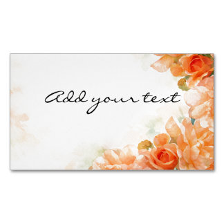 Rose themed wedding magnetic card