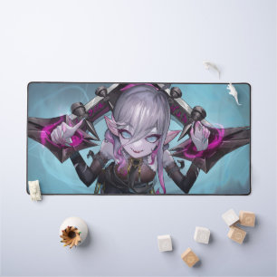 Rose Thorn Gaming Desk Mat Cute Vampire themed