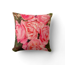 Rose Throw Pillow