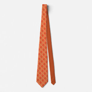 Rose Tie Orange Roses Neckties Custom Rose Ties